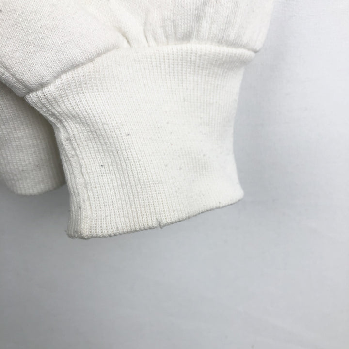 80s-90'S Jerzees Seal Pattern Animal Sweatshirt, Made in USA, Men's Size L (approx.), Vintage cotton white type Vintage Second Hand