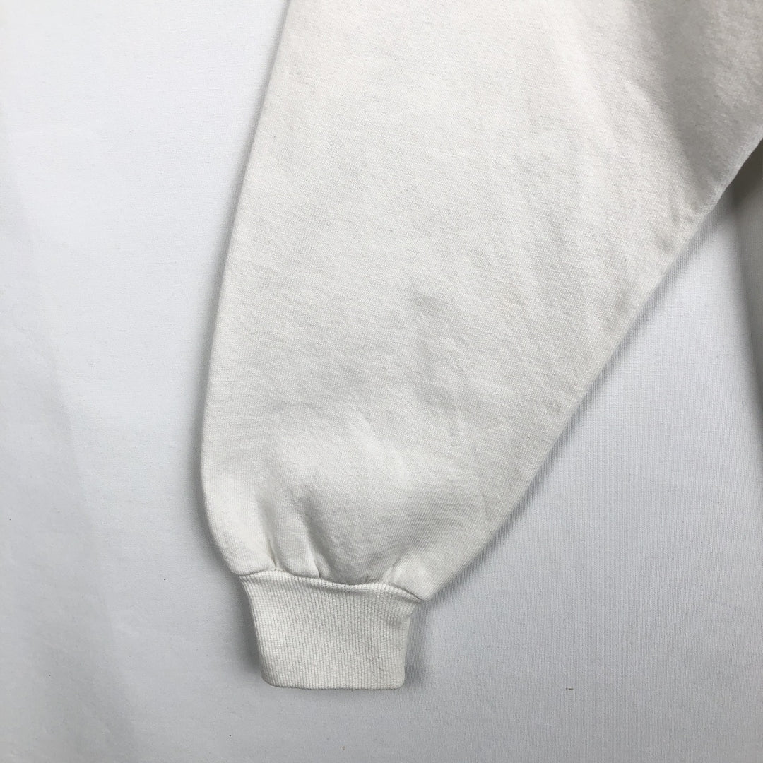 80s-90'S Jerzees Seal Pattern Animal Sweatshirt, Made in USA, Men's Size L (approx.), Vintage cotton white type Vintage Second Hand