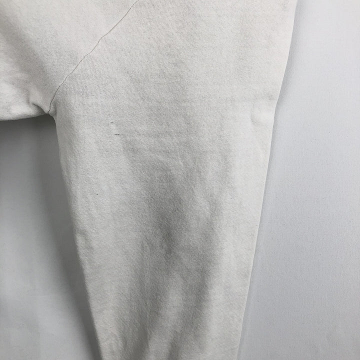 80s-90'S Jerzees Seal Pattern Animal Sweatshirt, Made in USA, Men's Size L (approx.), Vintage cotton white type Vintage Second Hand