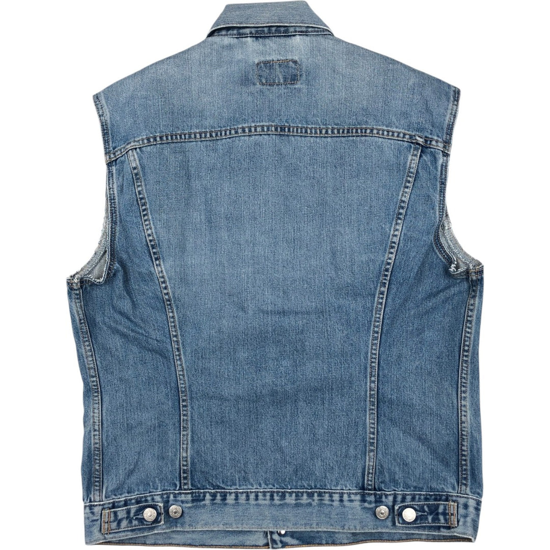 Levi's Euro Model Denim Vest, Men's Size XL (approx.) cotton blue type Vintage Second Hand