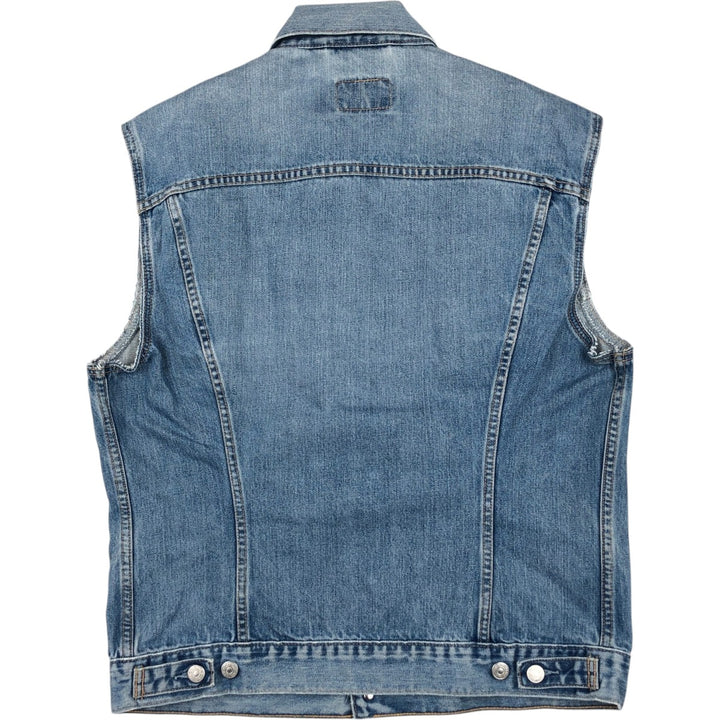 Levi's Euro Model Denim Vest, Men's Size XL (approx.) cotton blue type Vintage Second Hand
