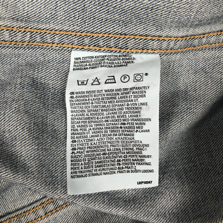 Levi's Euro Model Denim Vest, Men's Size XL (approx.) cotton blue type Vintage Second Hand