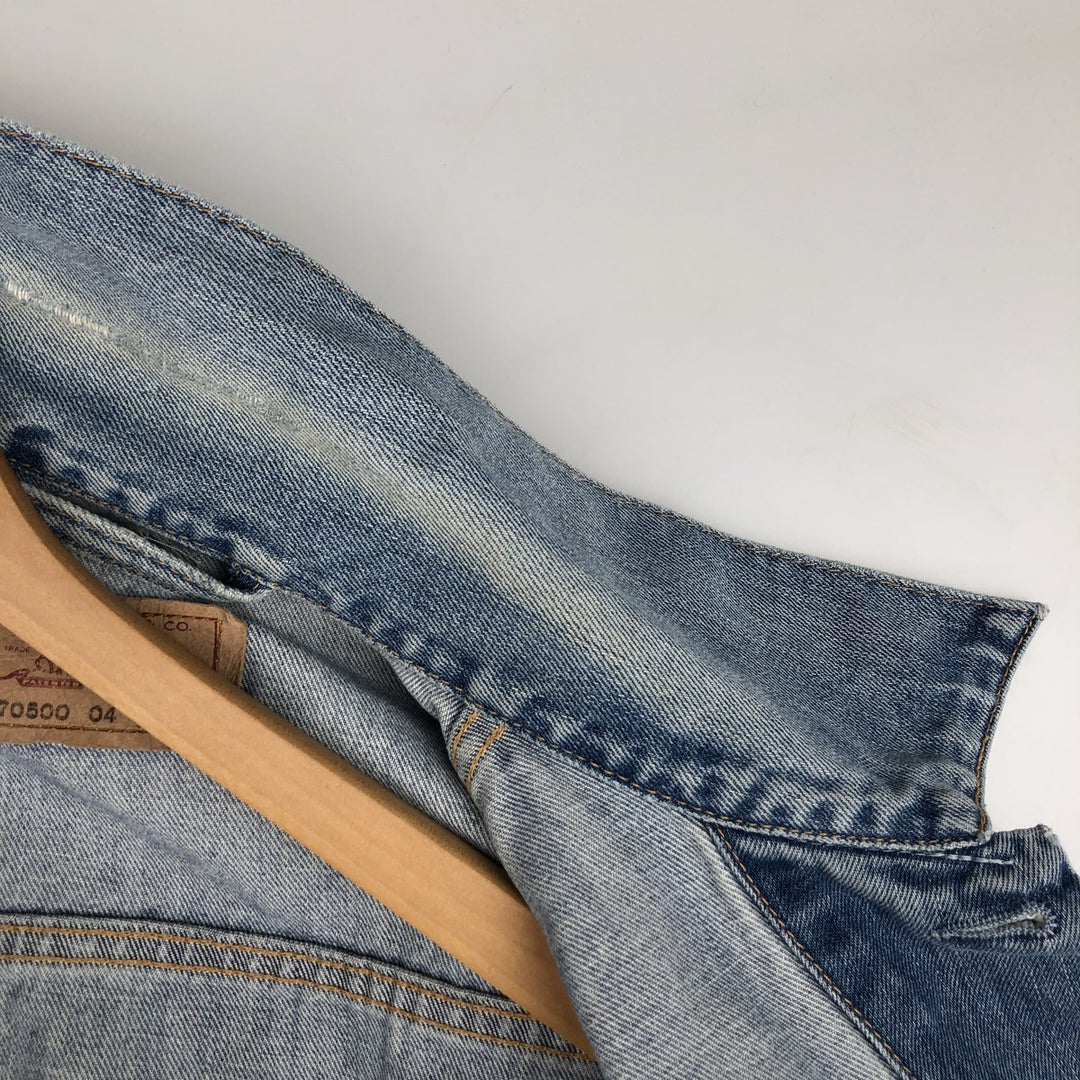 Levi's Euro Model Denim Vest, Men's Size XL (approx.) cotton blue type Vintage Second Hand