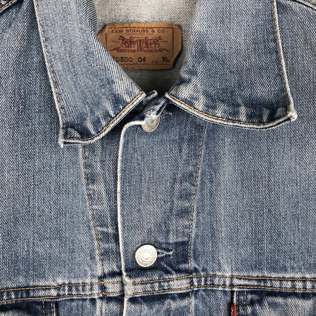 Levi's Euro Model Denim Vest, Men's Size XL (approx.) cotton blue type Vintage Second Hand