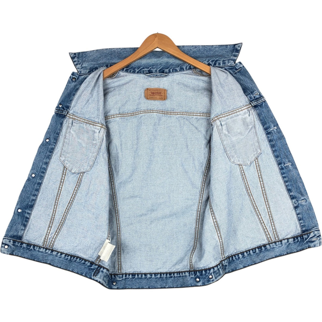 90'S Vintage Levi's Denim Vest (70401-0283) Men's Size XL cotton blue type Vintage Second Hand