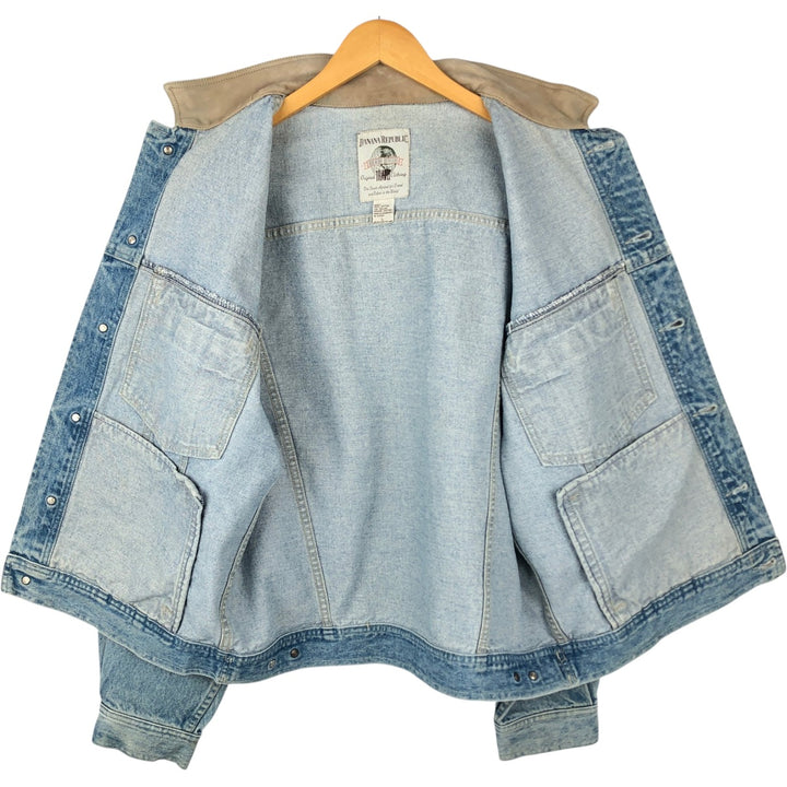 1980'S Banana Republic Denim Jacket (Men's Size L equivalent) Vintage cotton blue type Vintage Second Hand