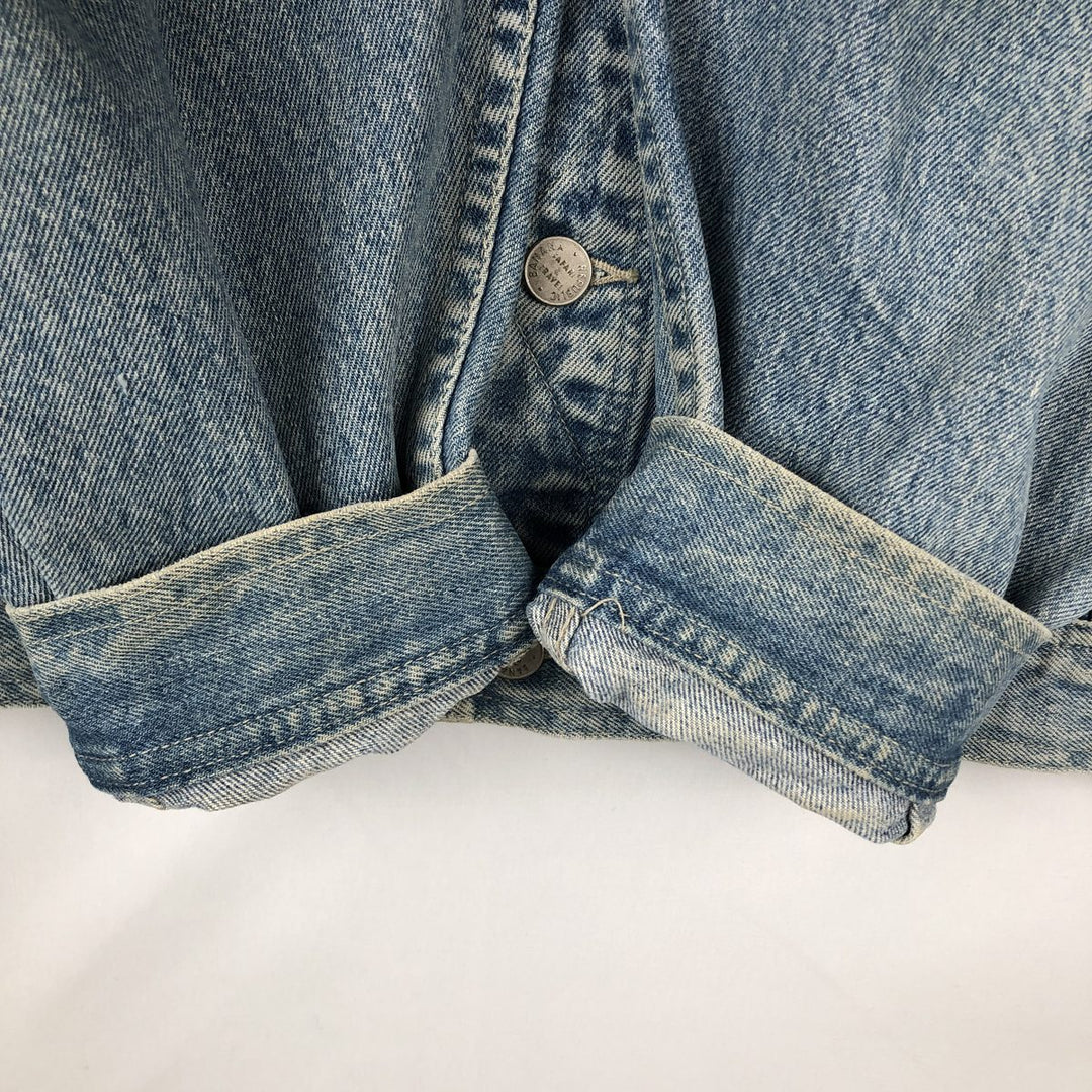 1980'S Banana Republic Denim Jacket (Men's Size L equivalent) Vintage cotton blue type Vintage Second Hand