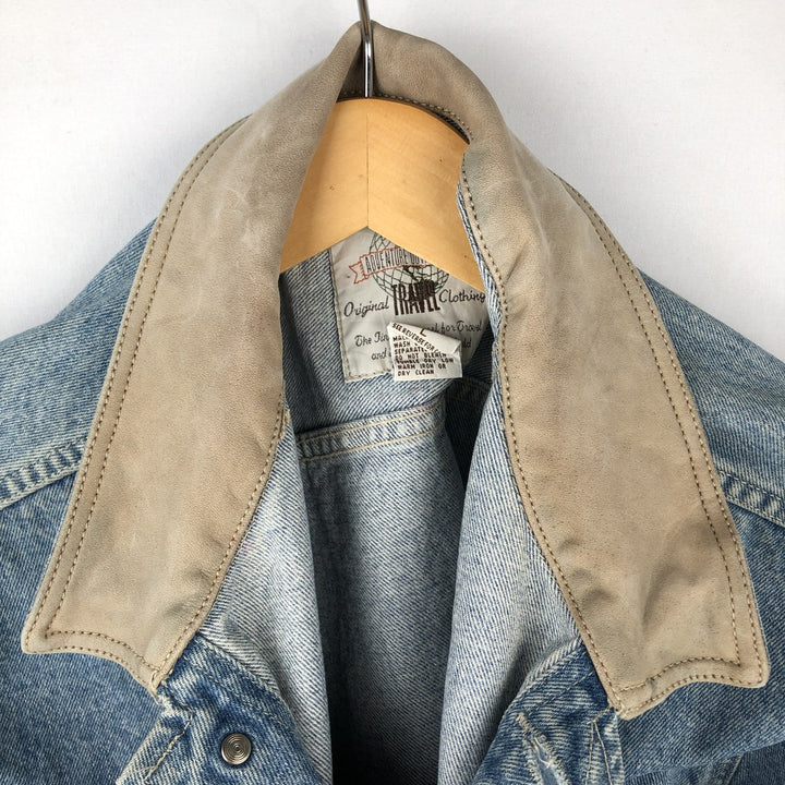 1980'S Banana Republic Denim Jacket (Men's Size L equivalent) Vintage cotton blue type Vintage Second Hand