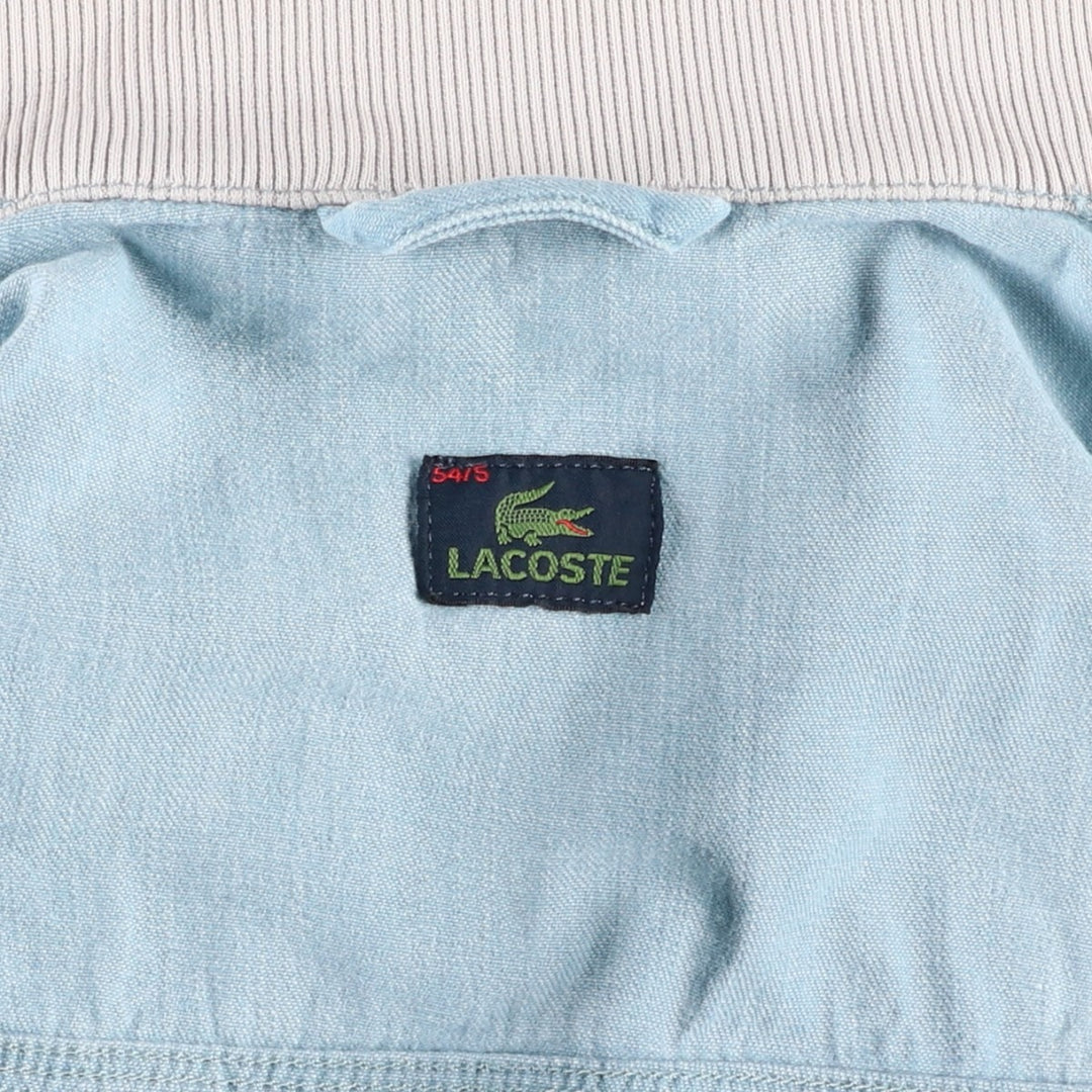 Lacoste denim blouson, men's size L (approx.) cotton blue type Vintage Second Hand
