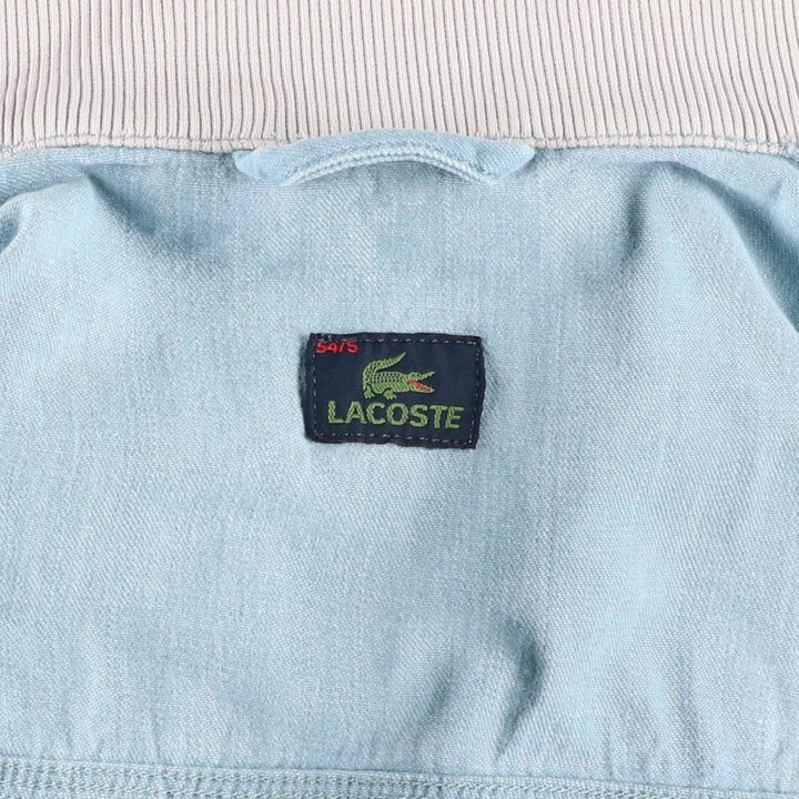Lacoste denim blouson, men's size L (approx.) cotton blue type Vintage Second Hand