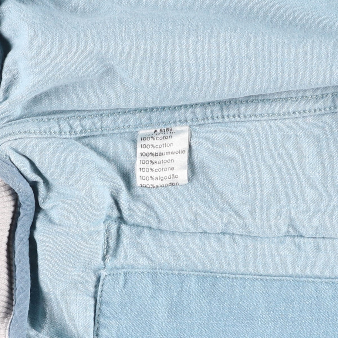 Lacoste denim blouson, men's size L (approx.) cotton blue type Vintage Second Hand
