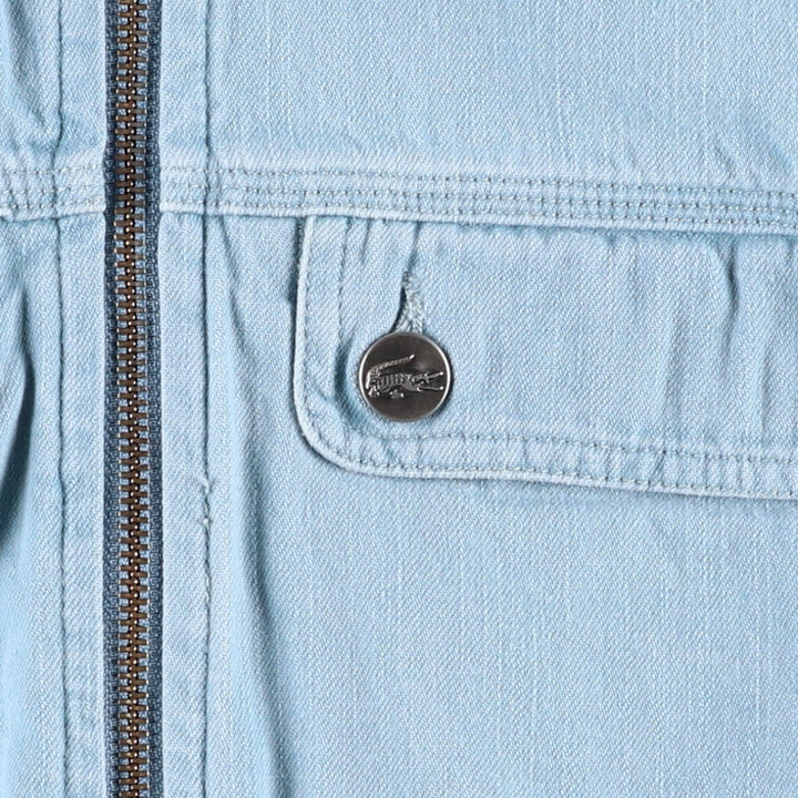 Lacoste denim blouson, men's size L (approx.) cotton blue type Vintage Second Hand