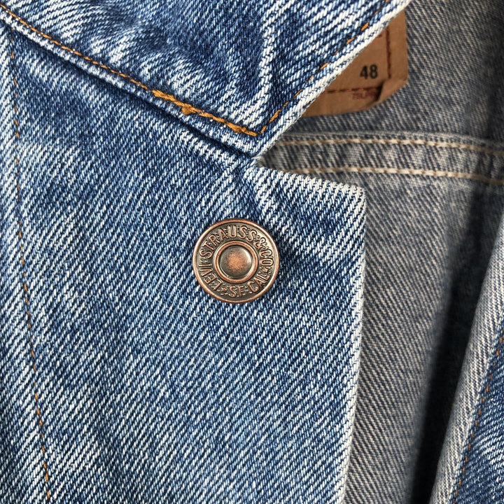 Levi's 75515-0212 Orange Tab Denim Jacket, Men's Size XL (Equivalent), Vintage unclear blue type Vintage Second Hand