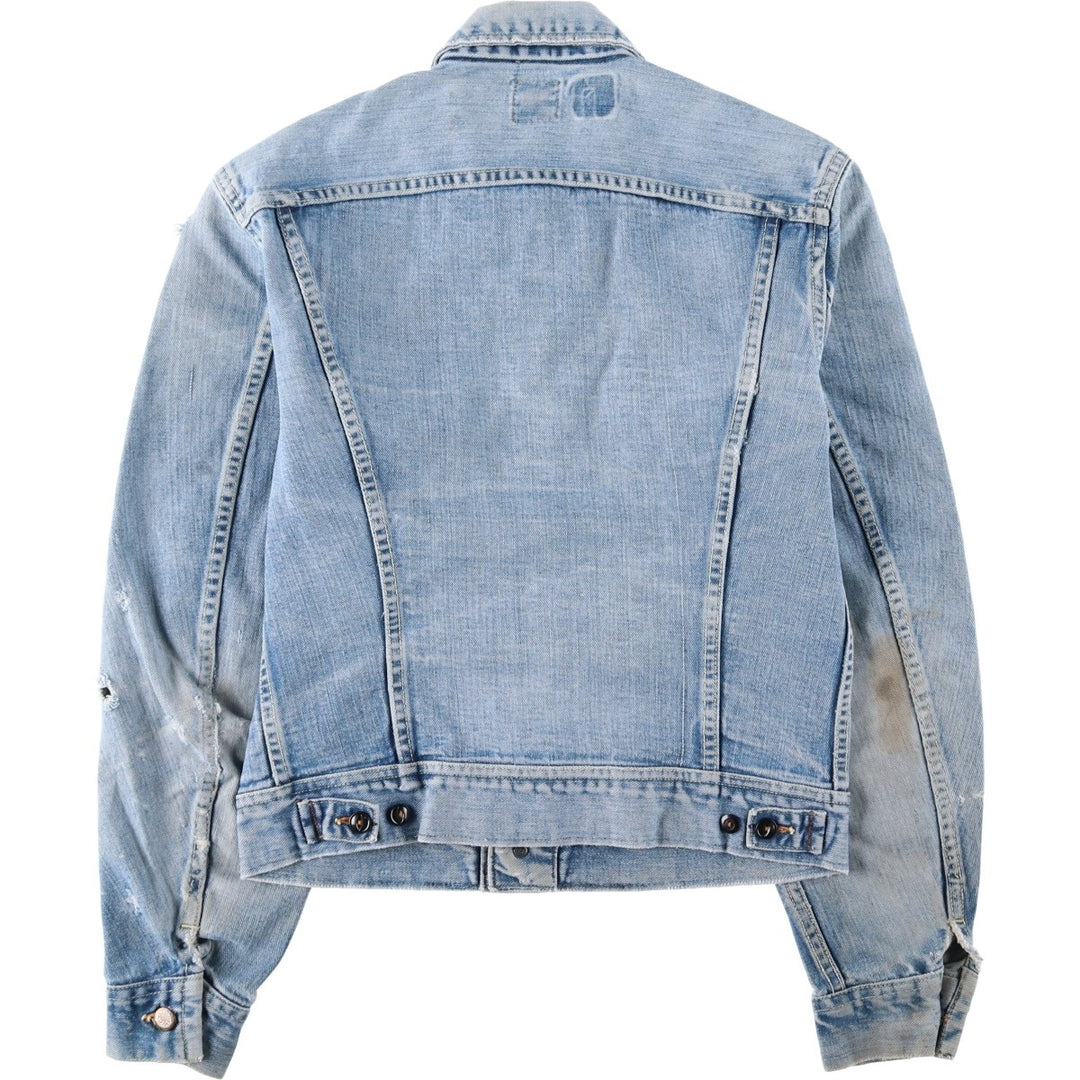 ~1980'S Lee Denim Jacket, Made in USA, Men's Size S (approx.), Vintage unclear blue type Vintage Second Hand