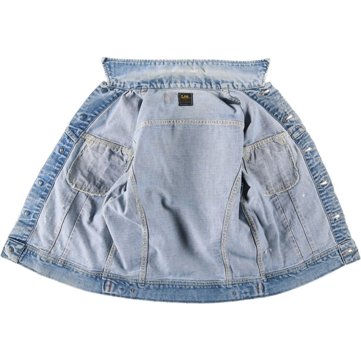 ~1980'S Lee Denim Jacket, Made in USA, Men's Size S (approx.), Vintage unclear blue type Vintage Second Hand