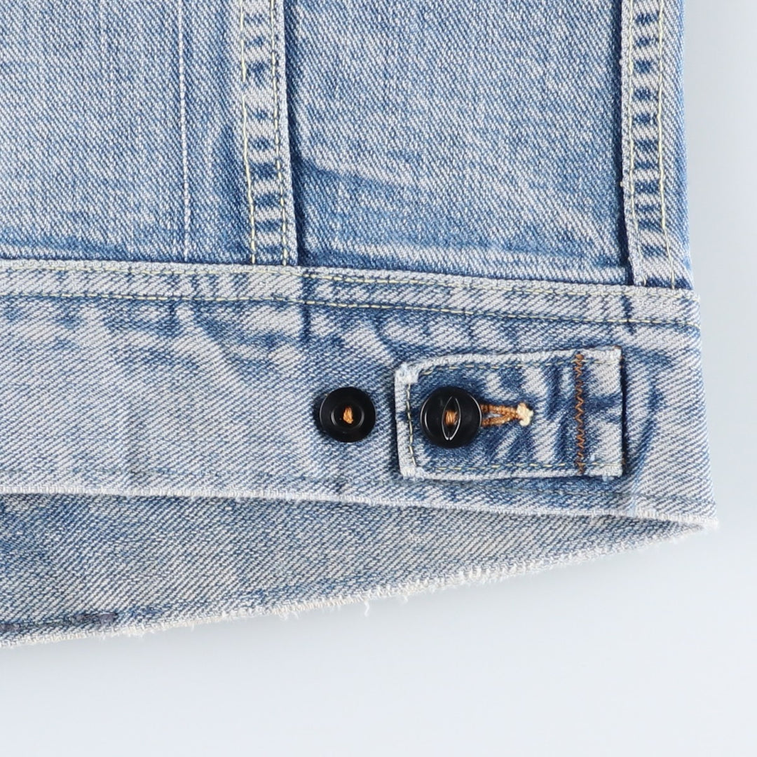 ~1980'S Lee Denim Jacket, Made in USA, Men's Size S (approx.), Vintage unclear blue type Vintage Second Hand