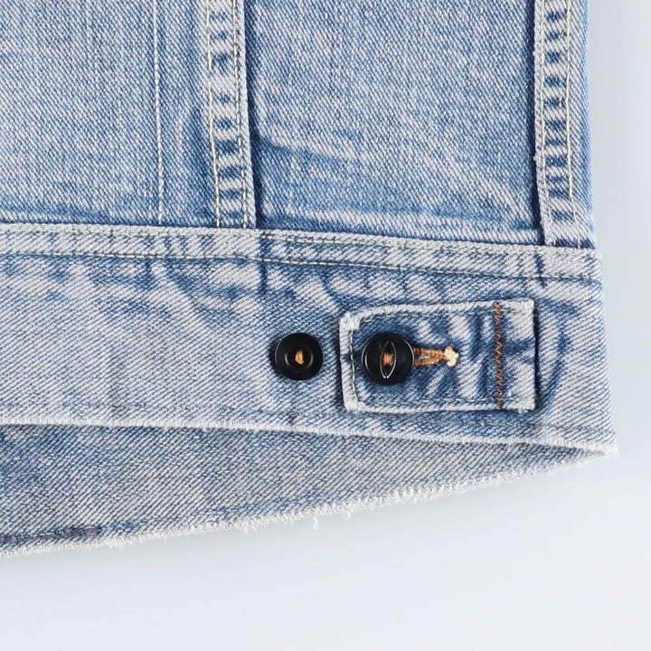 ~1980'S Lee Denim Jacket, Made in USA, Men's Size S (approx.), Vintage unclear blue type Vintage Second Hand