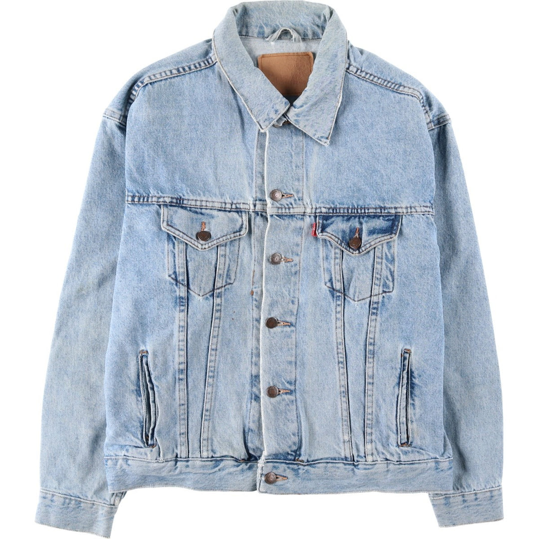 Levi's denim jacket, denim jacket, men's size XL unclear blue type Vintage Second Hand