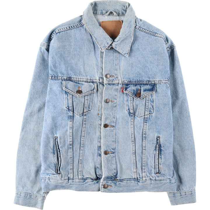 Levi's denim jacket, denim jacket, men's size XL unclear blue type Vintage Second Hand