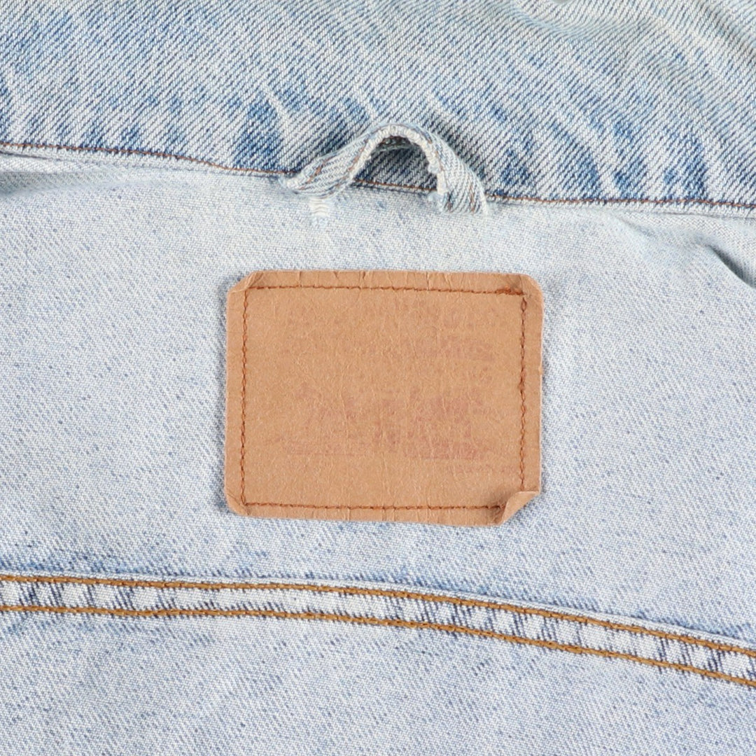 Levi's denim jacket, denim jacket, men's size XL unclear blue type Vintage Second Hand