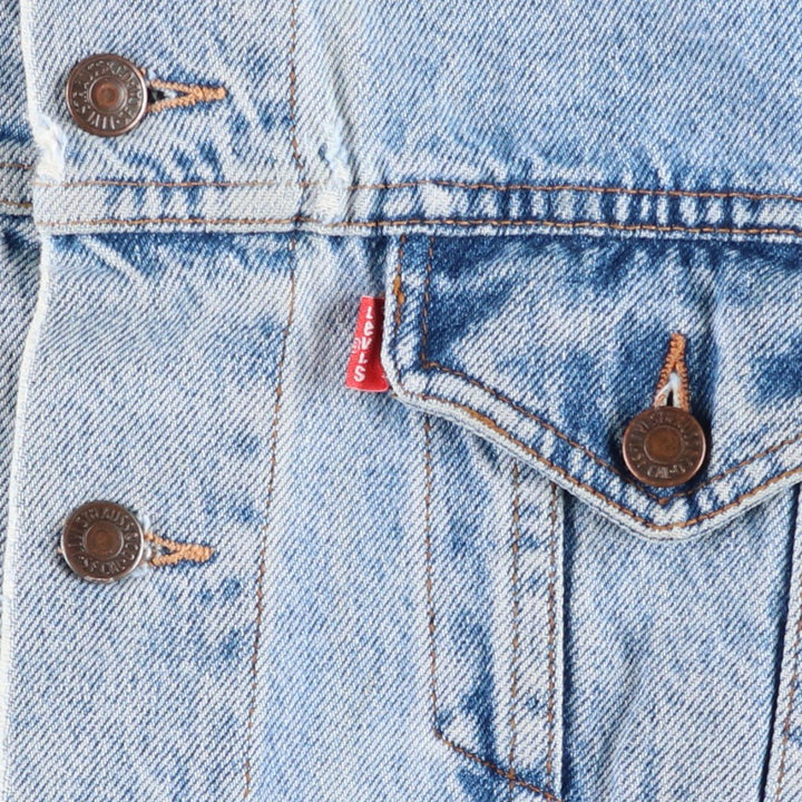Levi's denim jacket, denim jacket, men's size XL unclear blue type Vintage Second Hand