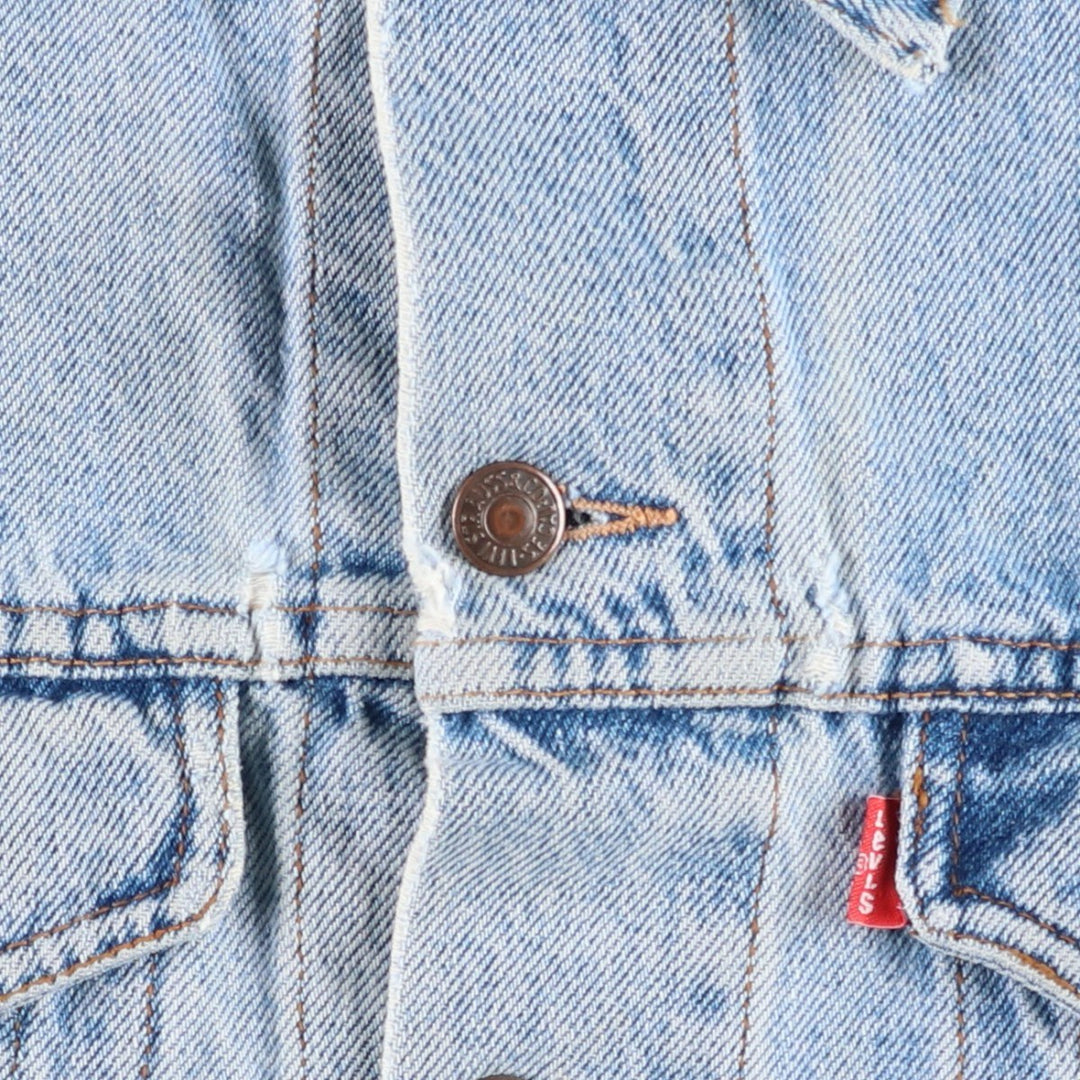 Levi's denim jacket, denim jacket, men's size XL unclear blue type Vintage Second Hand