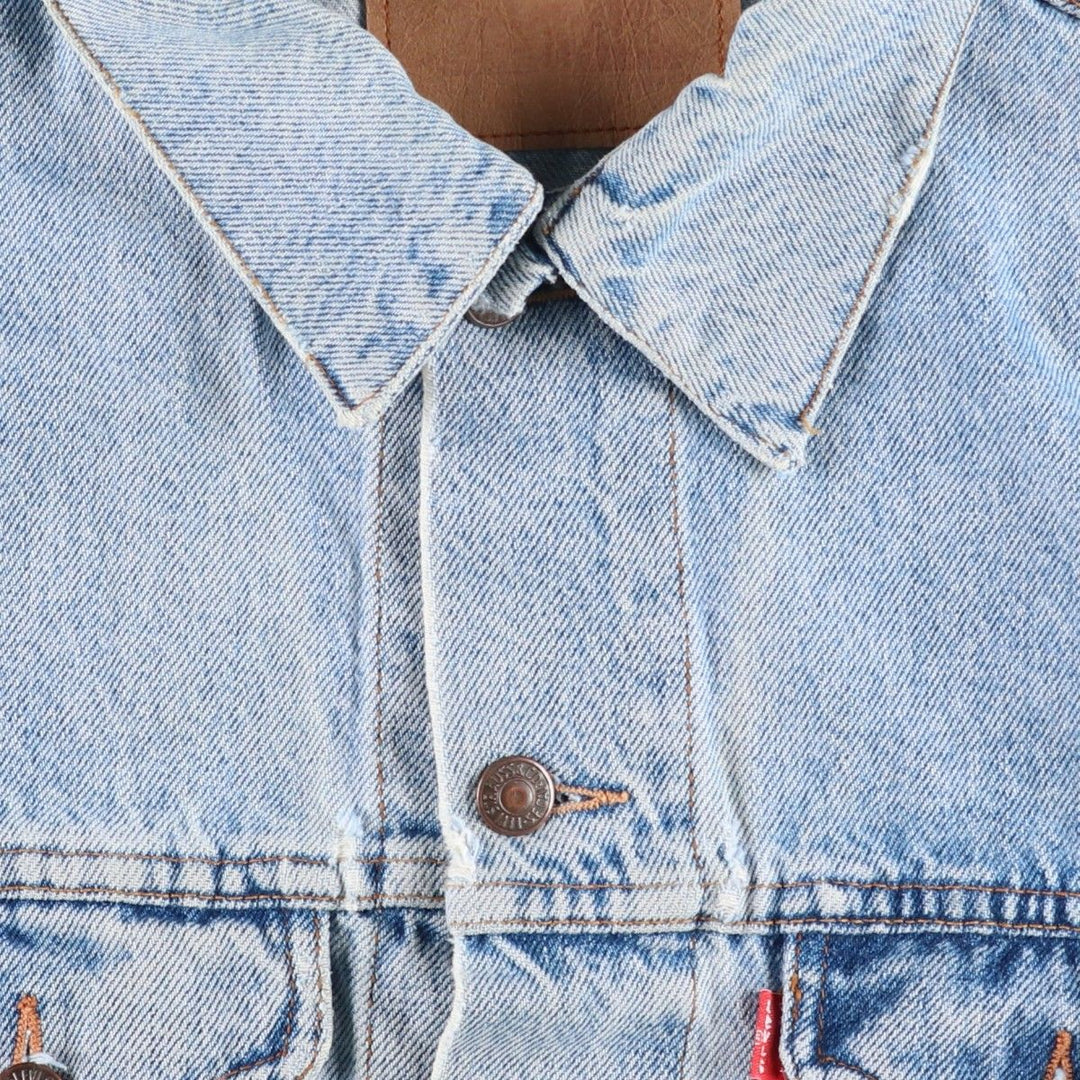 Levi's denim jacket, denim jacket, men's size XL unclear blue type Vintage Second Hand