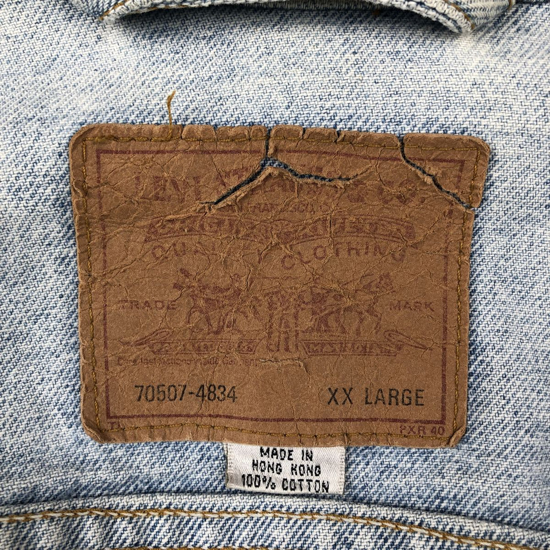 Levi's 70507-4834 Denim Jacket (Men's XXL equivalent) cotton blue type Vintage Second Hand