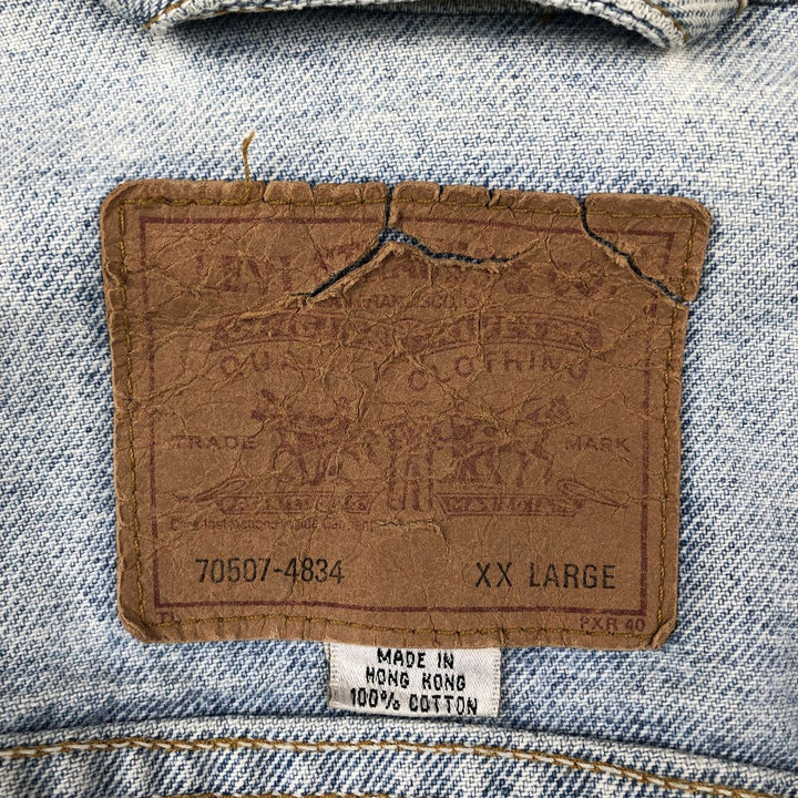 Levi's 70507-4834 Denim Jacket (Men's XXL equivalent) cotton blue type Vintage Second Hand