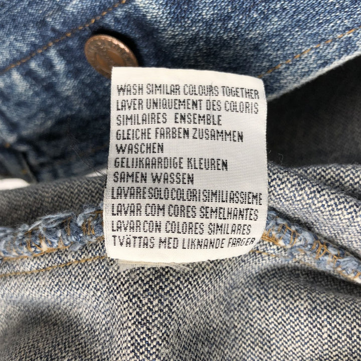 Wrangler Authentic Western Denim Jacket (Men's XXL equivalent) cotton blue type Vintage Second Hand