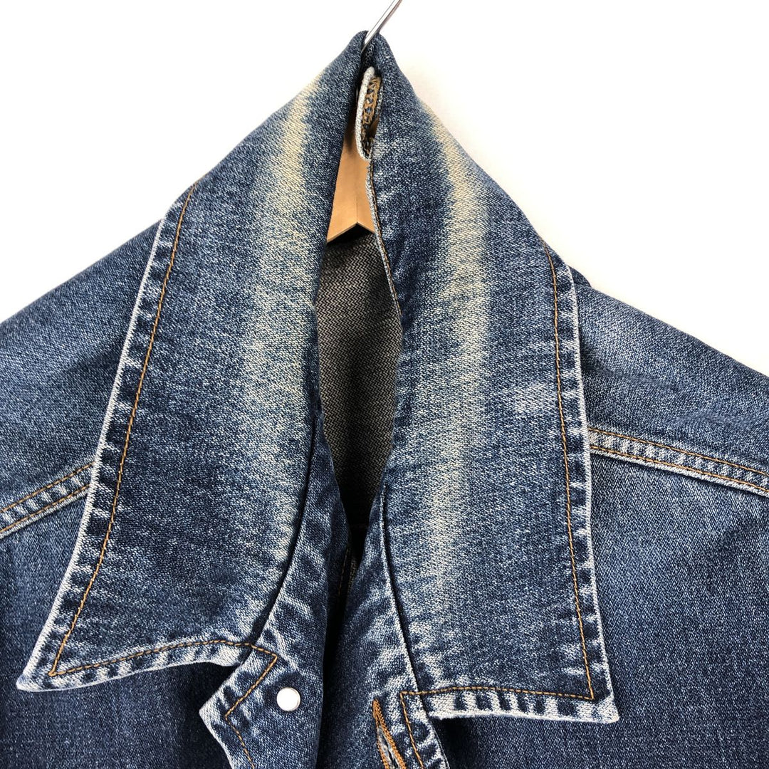 Wrangler Authentic Western Denim Jacket (Men's XXL equivalent) cotton blue type Vintage Second Hand