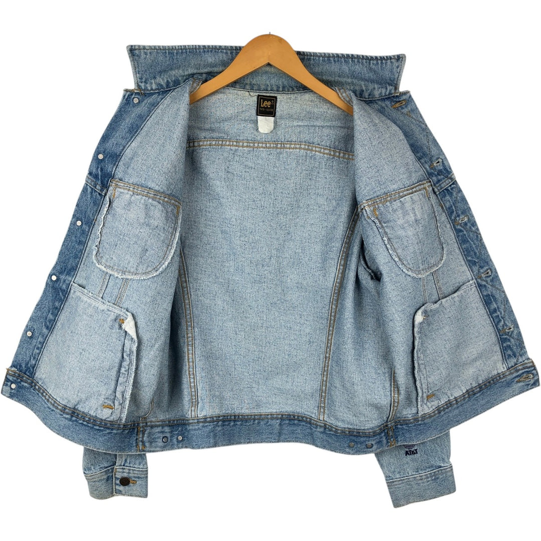 70s-80'S Lee denim jacket, men's size M (approx.), vintage. unclear blue type Vintage Second Hand