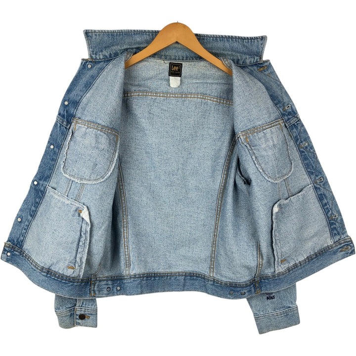 70s-80'S Lee denim jacket, men's size M (approx.), vintage. unclear blue type Vintage Second Hand