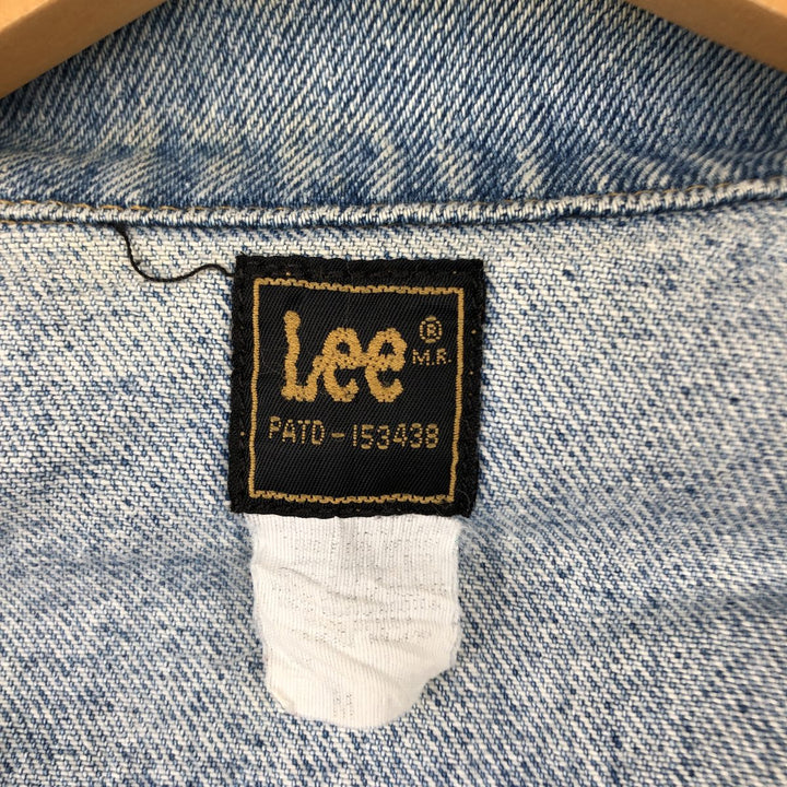 70s-80'S Lee denim jacket, men's size M (approx.), vintage. unclear blue type Vintage Second Hand