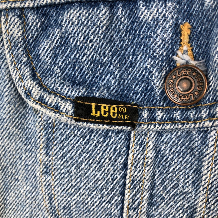 70s-80'S Lee denim jacket, men's size M (approx.), vintage. unclear blue type Vintage Second Hand