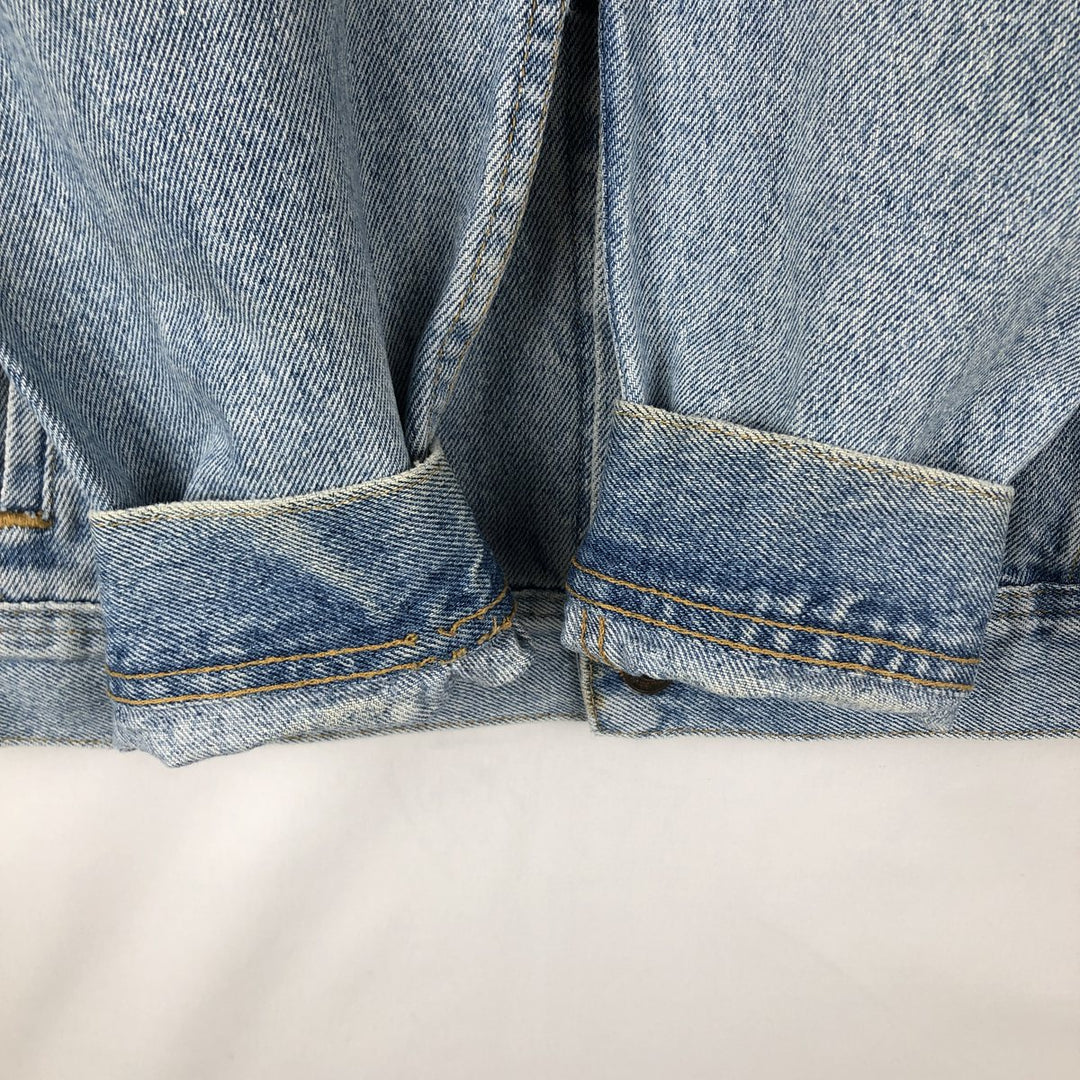 70s-80'S Lee denim jacket, men's size M (approx.), vintage. unclear blue type Vintage Second Hand