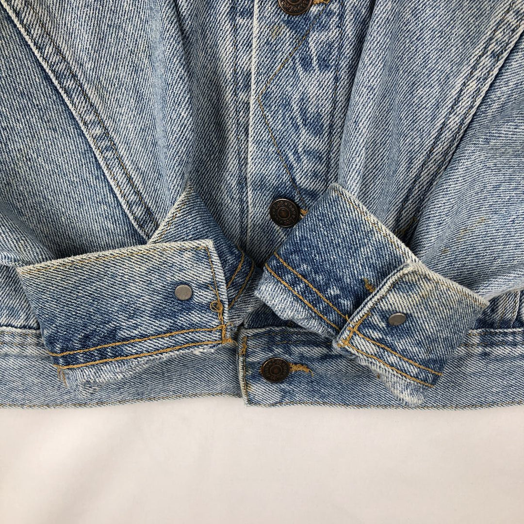 70s-80'S Lee denim jacket, men's size M (approx.), vintage. unclear blue type Vintage Second Hand