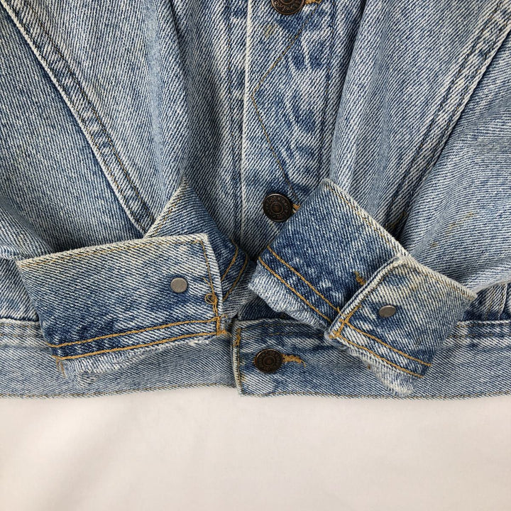 70s-80'S Lee denim jacket, men's size M (approx.), vintage. unclear blue type Vintage Second Hand