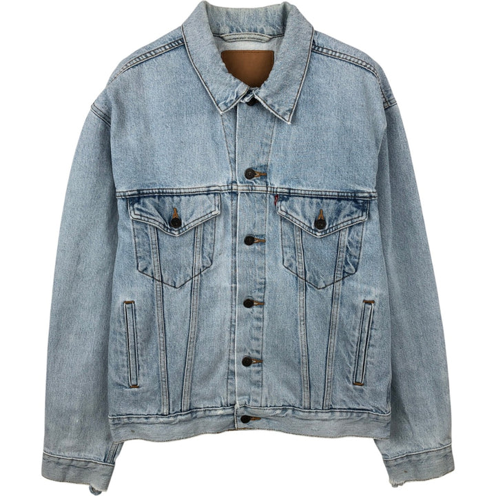 Levi's denim jacket, denim jacket, men's size L unclear blue type Vintage Second Hand