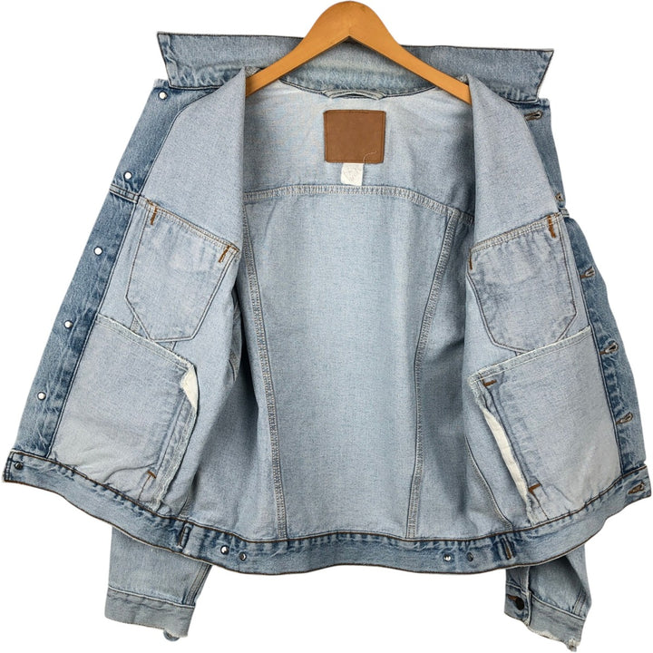 Levi's denim jacket, denim jacket, men's size L unclear blue type Vintage Second Hand