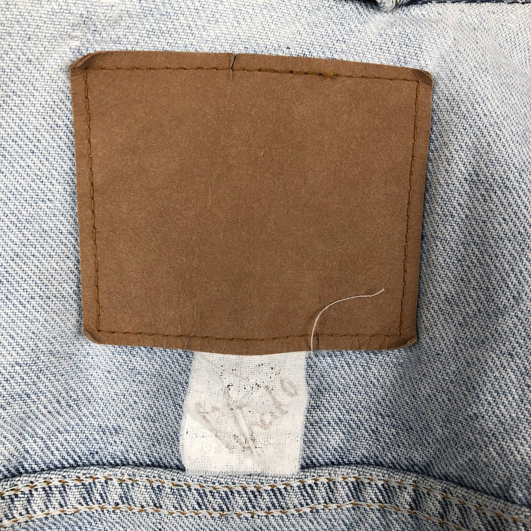 Levi's denim jacket, denim jacket, men's size L unclear blue type Vintage Second Hand