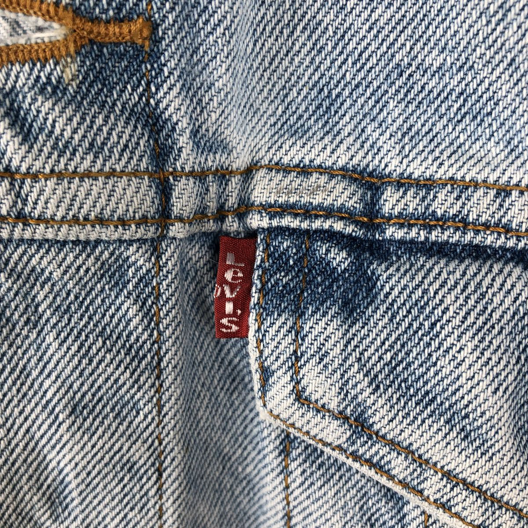 Levi's denim jacket, denim jacket, men's size L unclear blue type Vintage Second Hand