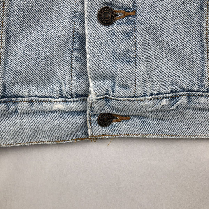 Levi's denim jacket, denim jacket, men's size L unclear blue type Vintage Second Hand