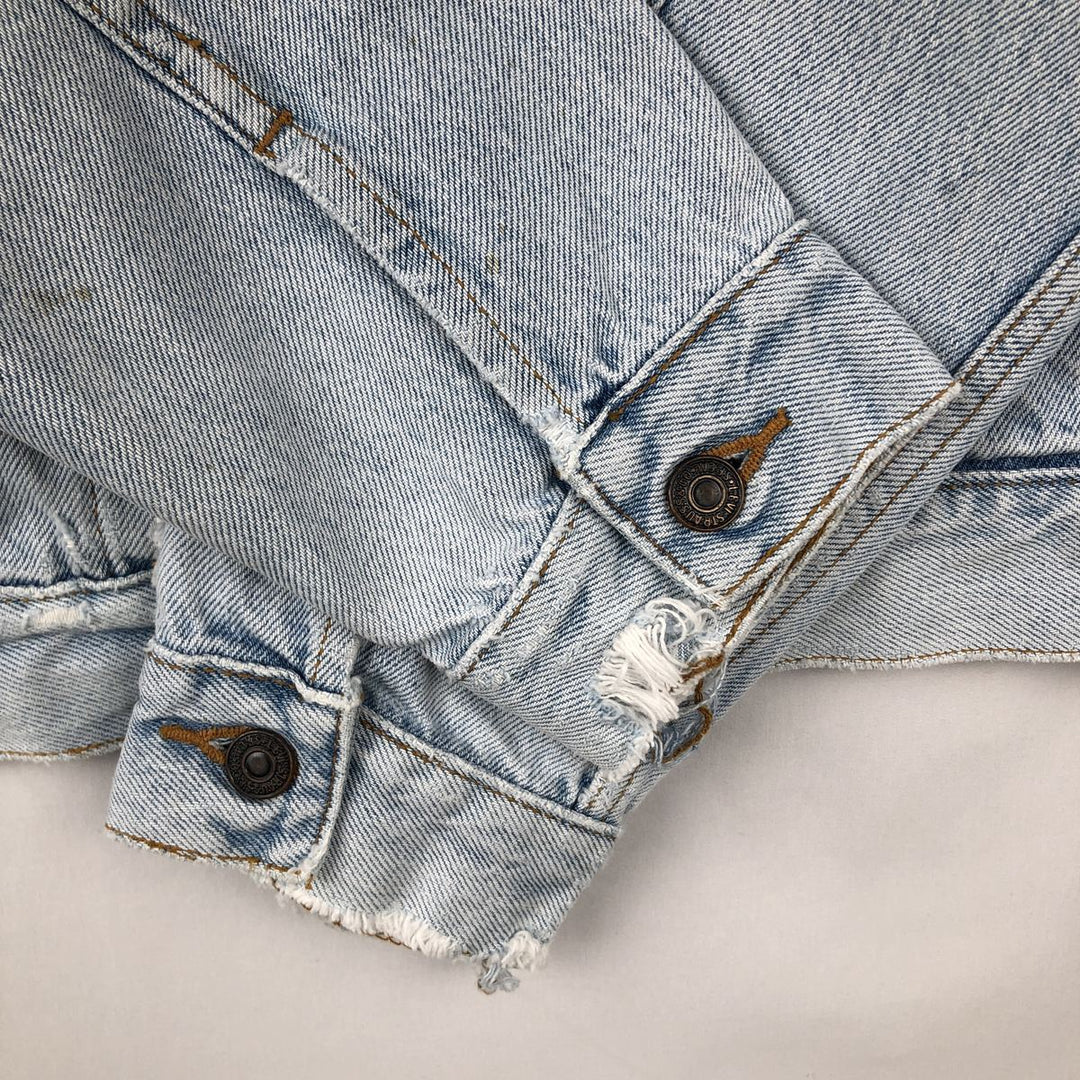 Levi's denim jacket, denim jacket, men's size L unclear blue type Vintage Second Hand