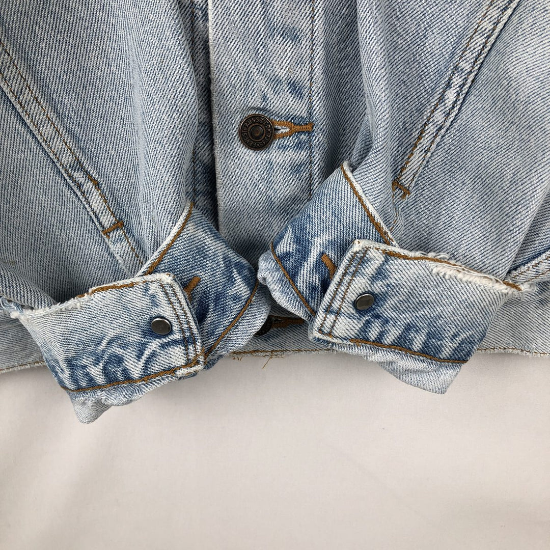 Levi's denim jacket, denim jacket, men's size L unclear blue type Vintage Second Hand
