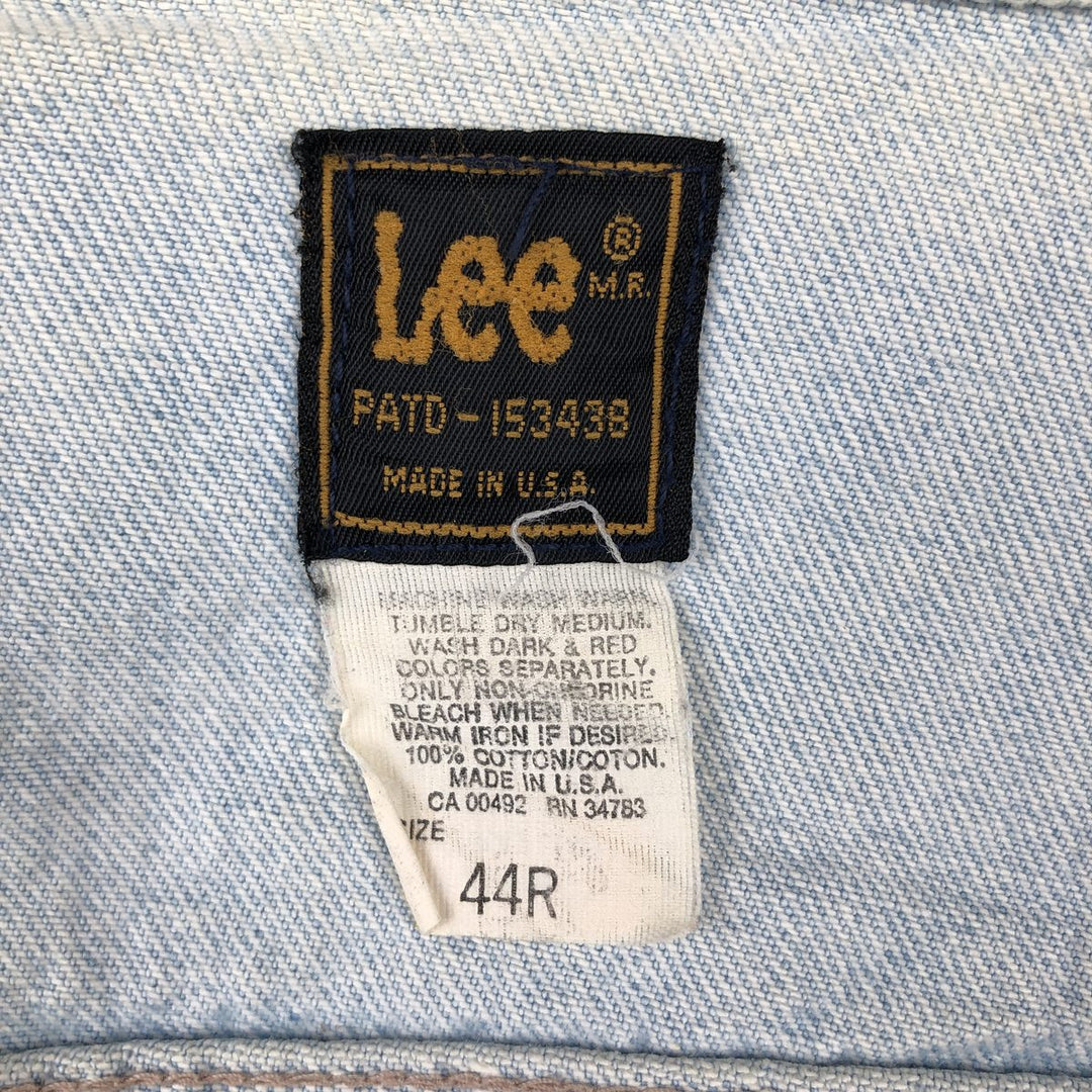 70s-80'S Lee Denim Jacket, Made in USA, Men's Size L (approx.), Vintage cotton blue type Vintage Second Hand