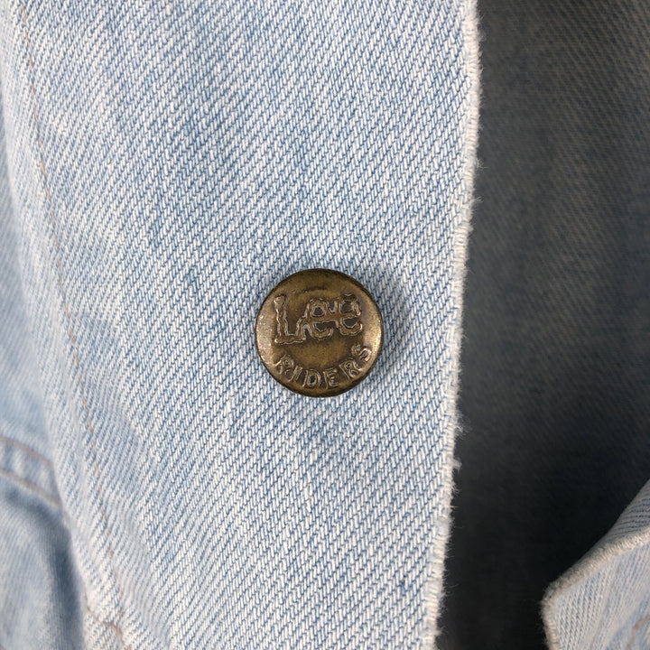 70s-80'S Lee Denim Jacket, Made in USA, Men's Size L (approx.), Vintage cotton blue type Vintage Second Hand