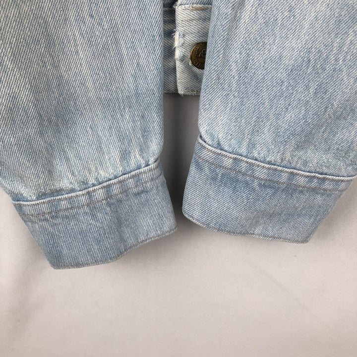 70s-80'S Lee Denim Jacket, Made in USA, Men's Size L (approx.), Vintage cotton blue type Vintage Second Hand
