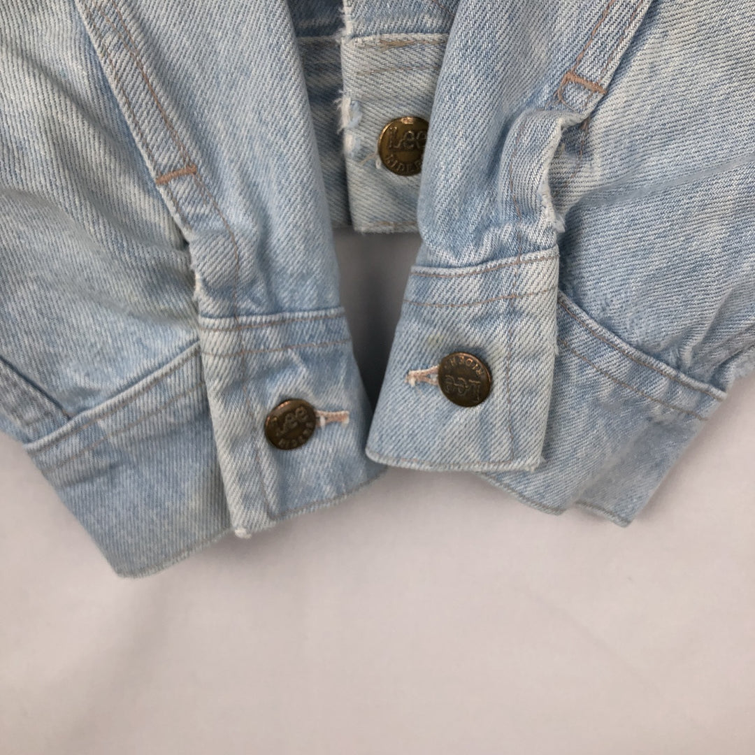 70s-80'S Lee Denim Jacket, Made in USA, Men's Size L (approx.), Vintage cotton blue type Vintage Second Hand