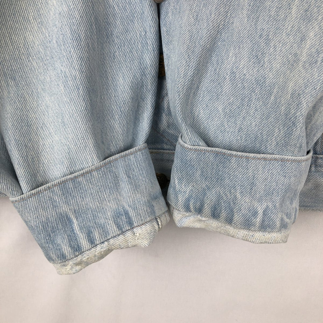 70s-80'S Lee Denim Jacket, Made in USA, Men's Size L (approx.), Vintage cotton blue type Vintage Second Hand